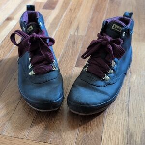 Keds Black and Burgundy Sneakers